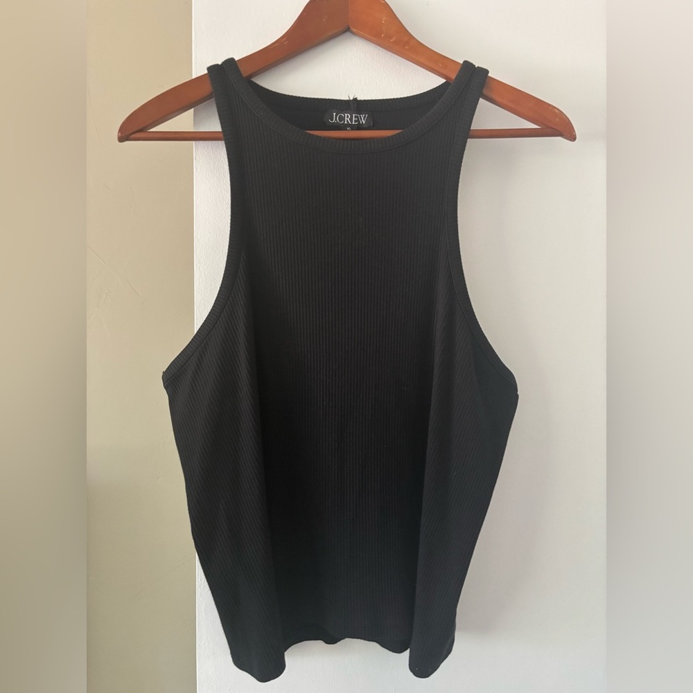J. Crew Black and Gray Ribbed Tank Tops (2 pack)